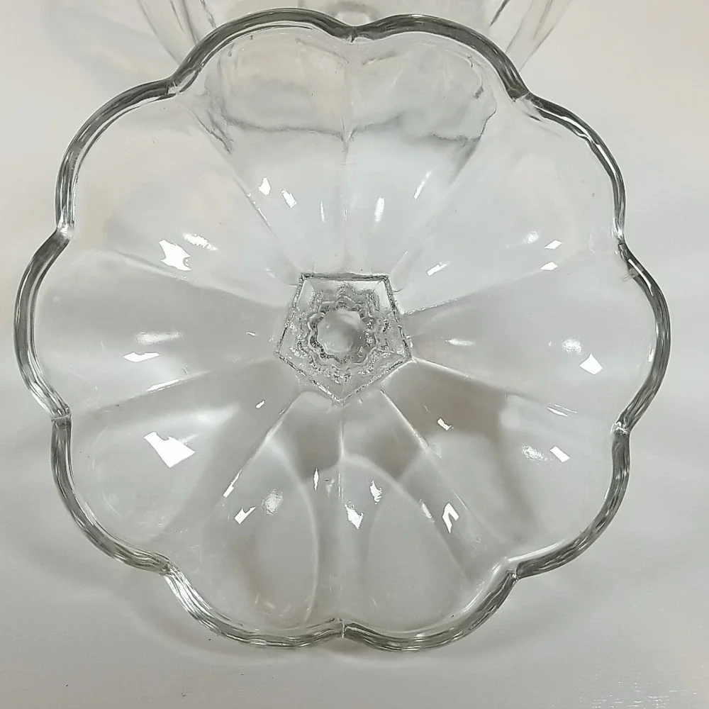 Jar with Lid Clear Glass Pumpkin Shape 70 oz. Anchor Hocking
